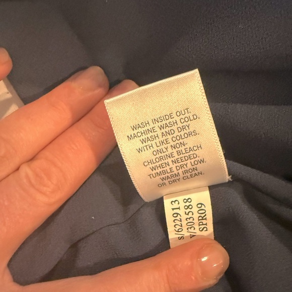 Banana Republic Navy Blue Colorblock Border Print Dress – Size 10 NWOT - Picture 10 of 13